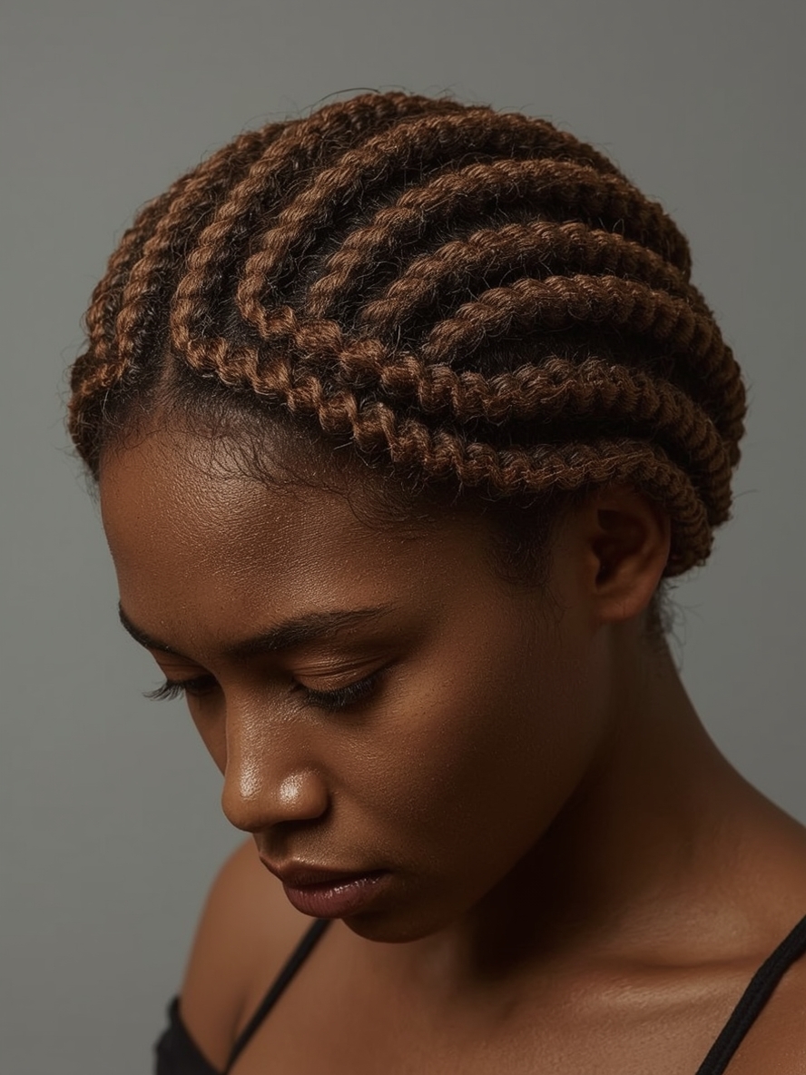 Kids Cornrow Hairstyles: Fishbone Cornrows