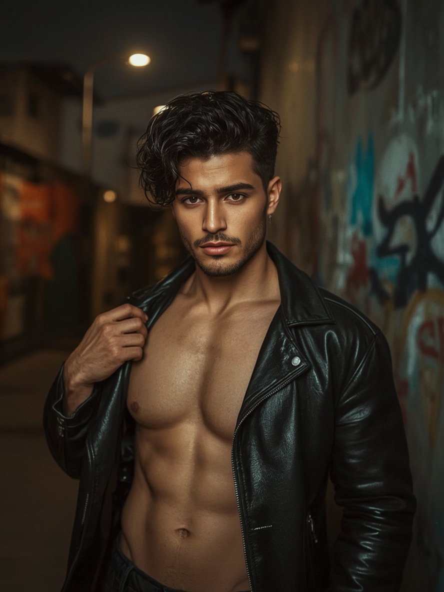 Men's Curly Haircut: The Comb Over