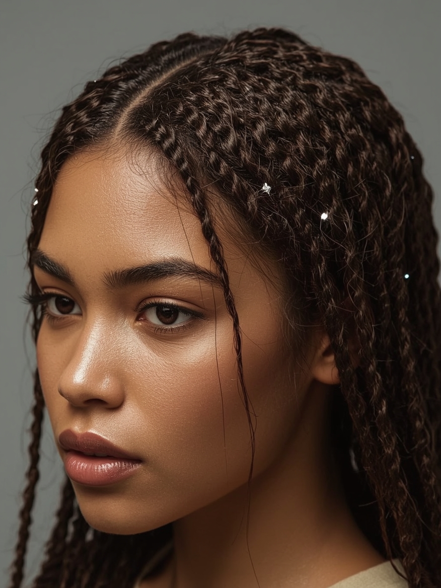 Kids Cornrow Hairstyles: Cornrows with Ribbons