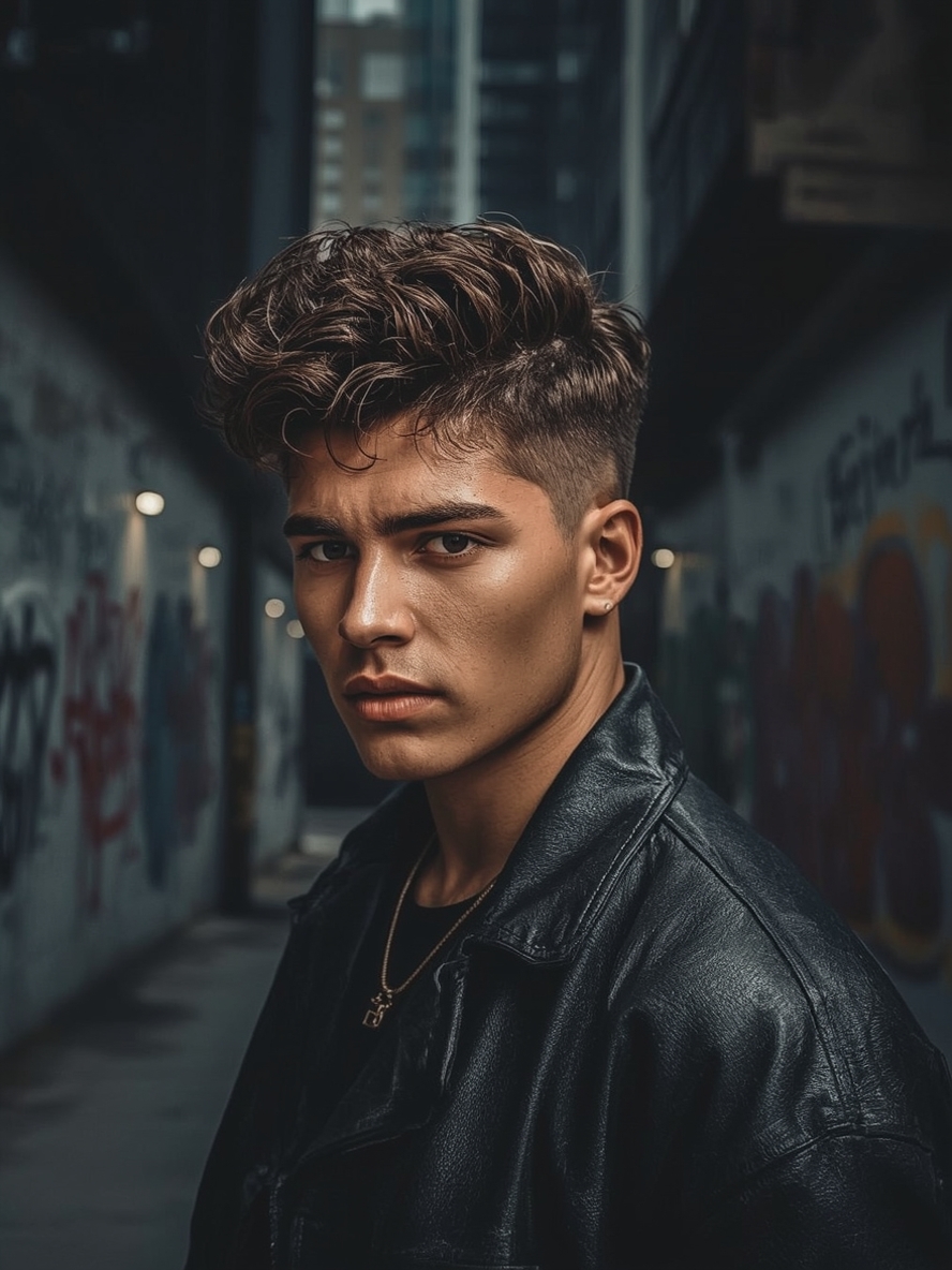 Men's Curly Haircut: The Tapered Afro