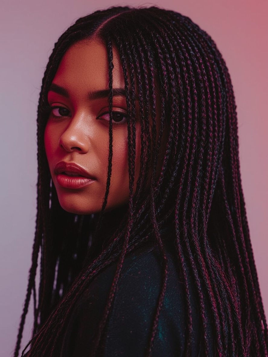 Kids Cornrow Hairstyles: Half-Up Cornrows