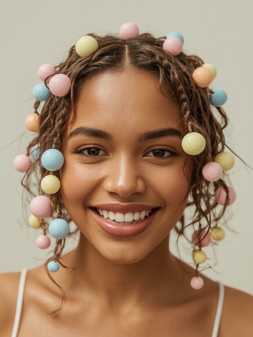 Kids Cornrow Hairstyles: Heart Designs