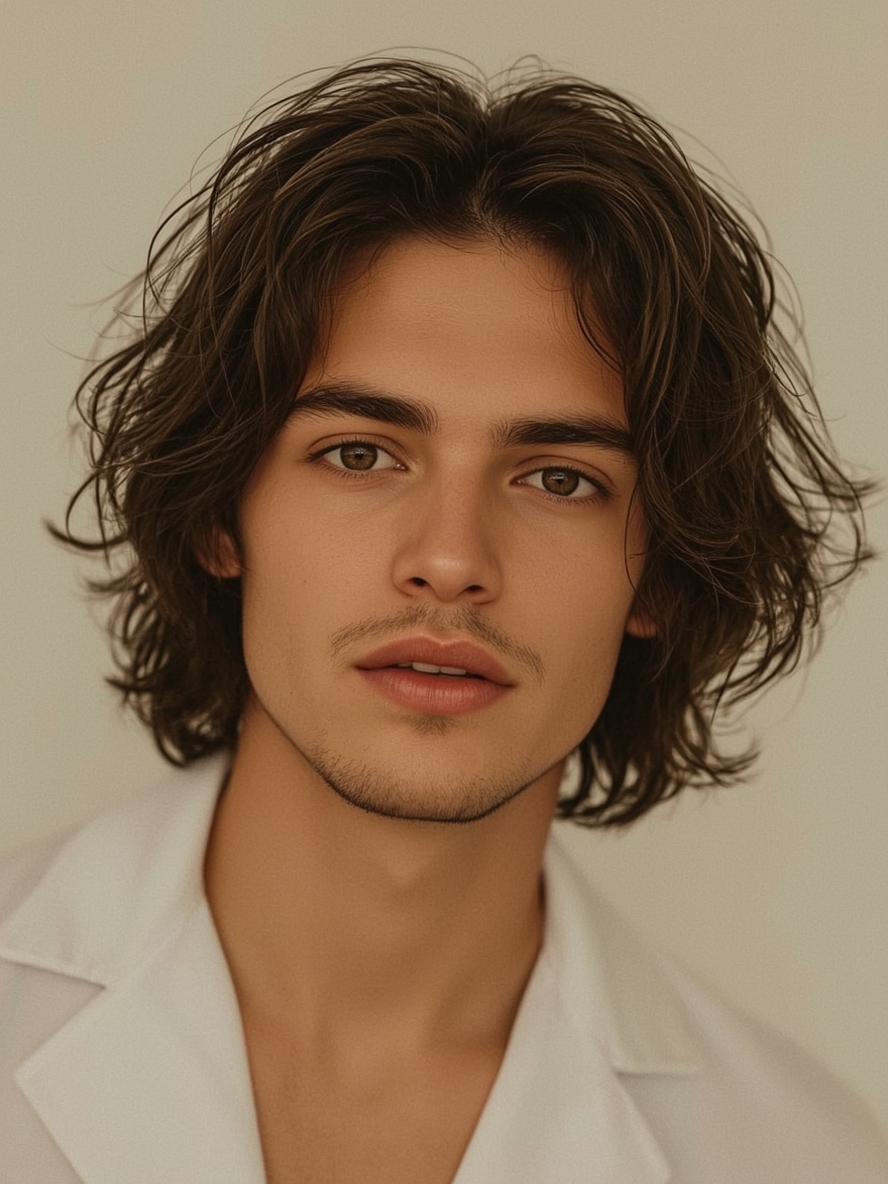 Men's Curly Haircut: The Undercut
