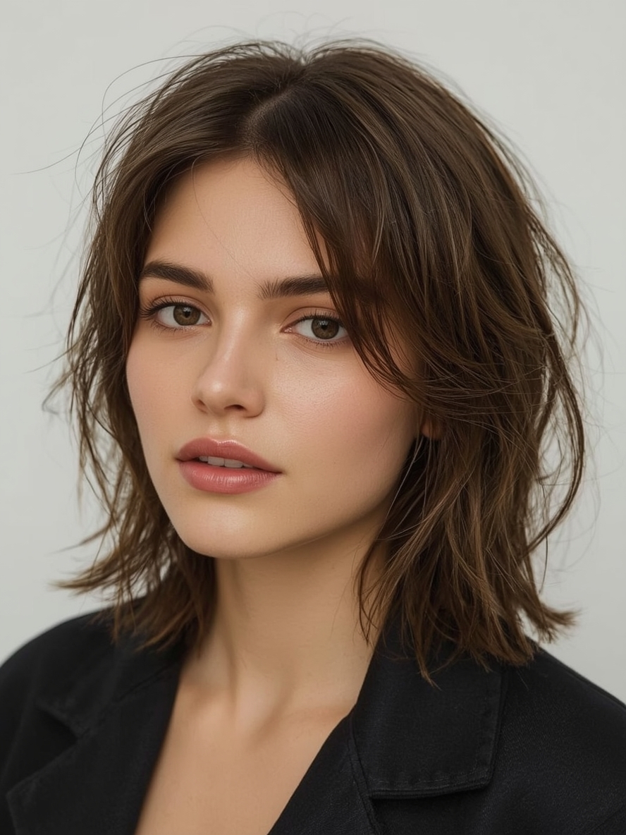 Shoulder Length Hair Thin Fine: Twisted Half-Updo