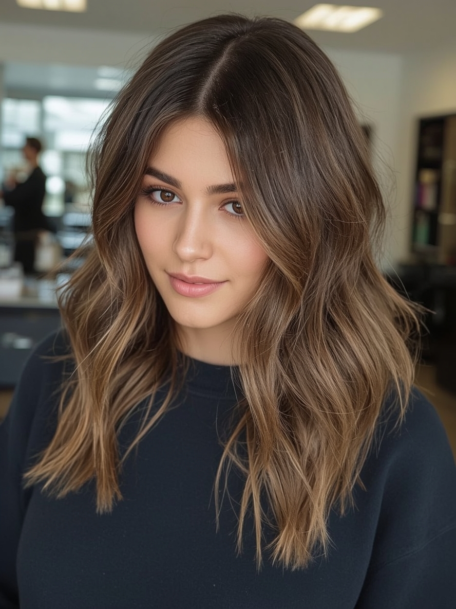Caramel Balayage: Warm Caramel Waves