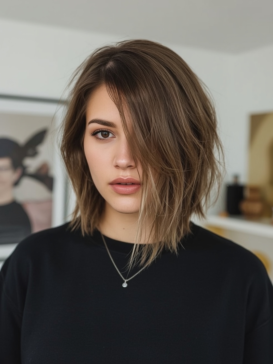 Angled Bob Haircut: Deep Dimension