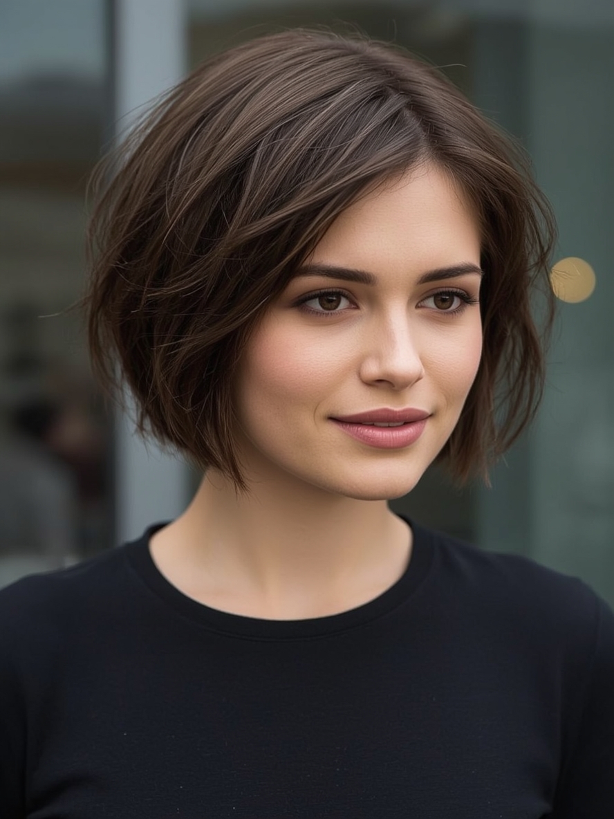 Angled Bob Haircut: Muted Melody