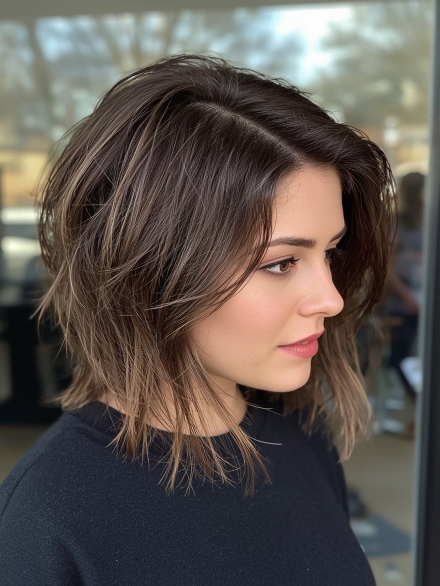 Angled Bob Haircut: Inverted Edge