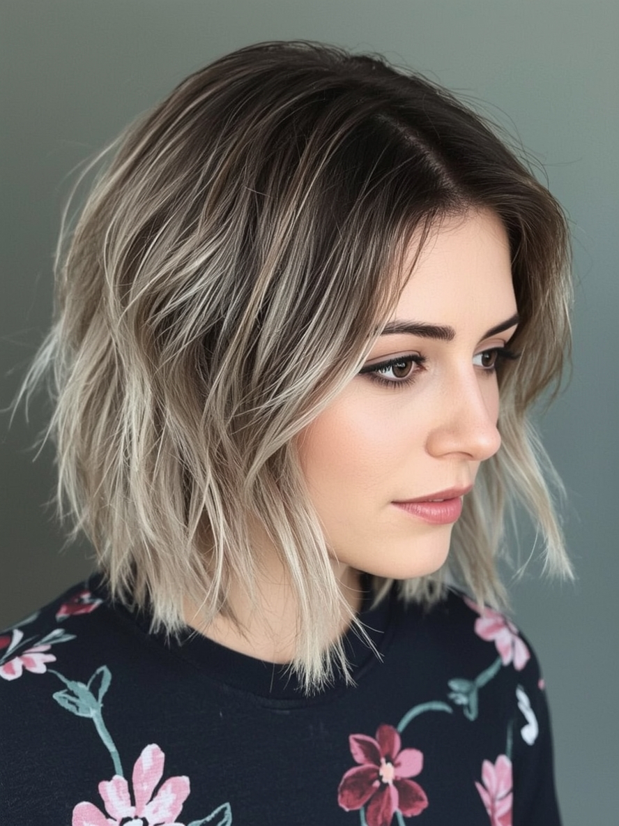 Angled Bob Haircut: Piecey Perfection