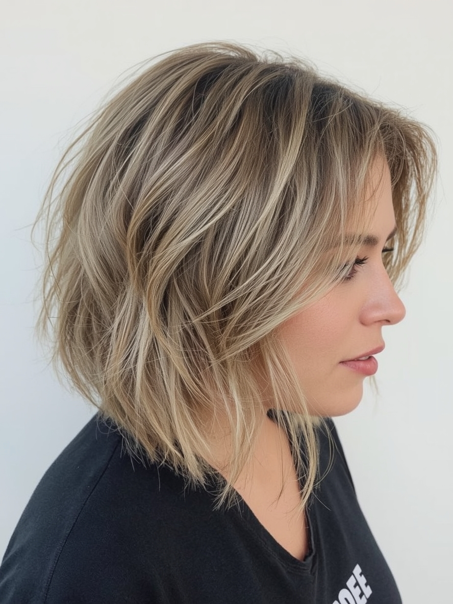 Angled Bob Haircut: Inverted Illusion