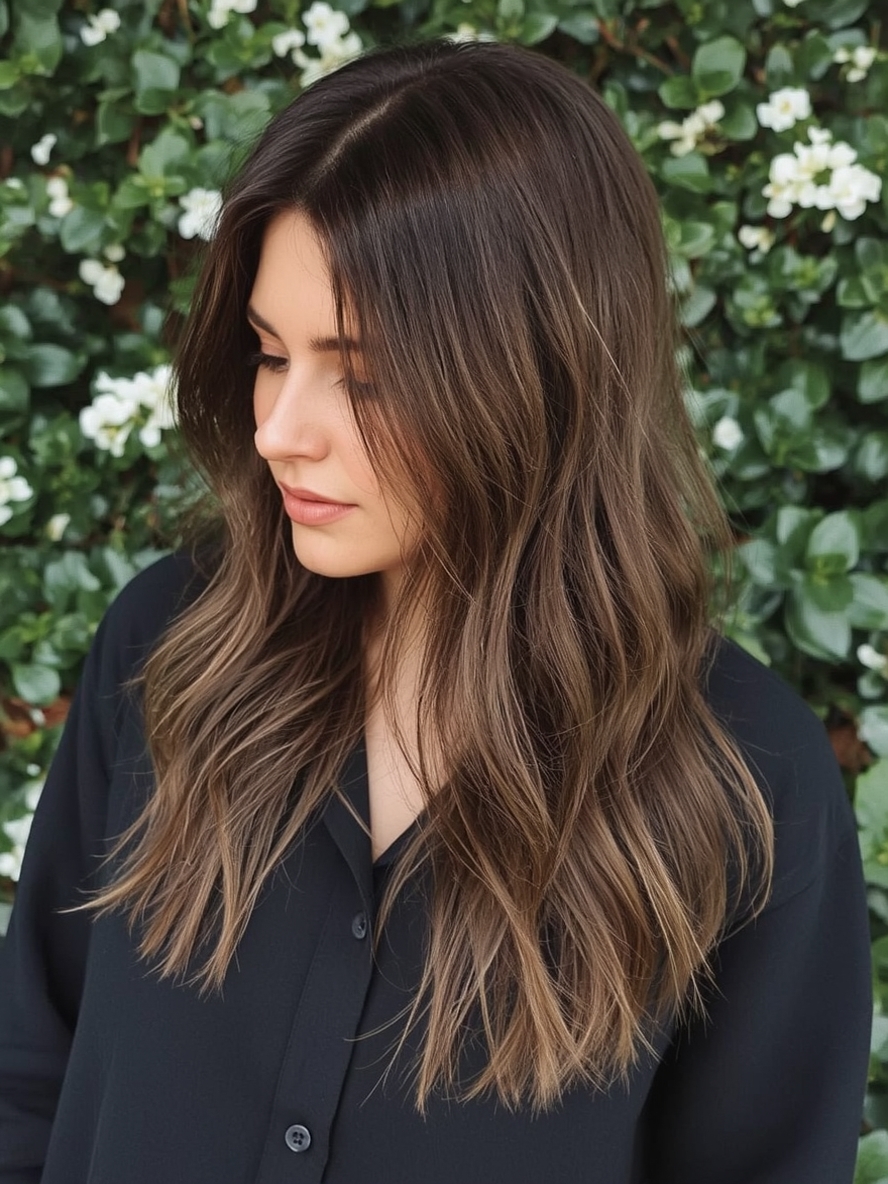 Caramel Balayage: Hazelnut Hues