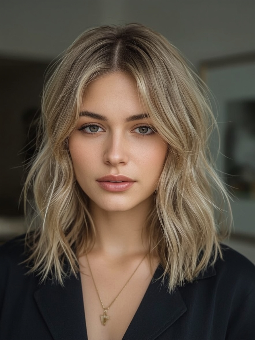 Shoulder Length Hair Thin Fine: Wispy Ends and Subtle Highlights