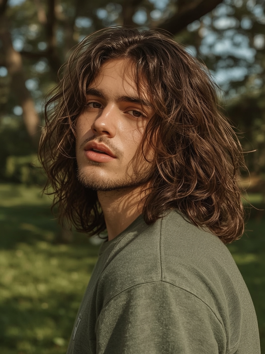 Men's Curly Haircut: The Modern Fade