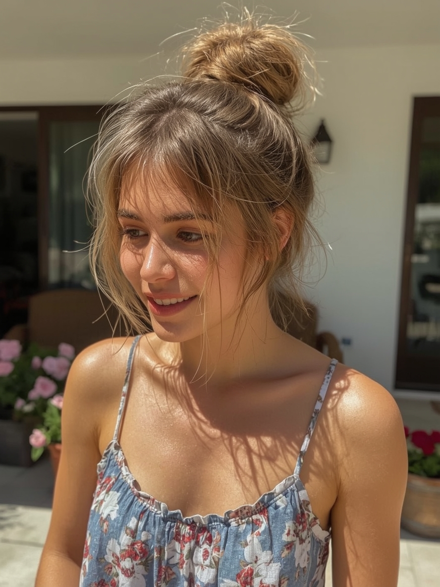 Easy Summer Hairstyle: High Ponytail with Braided Detail