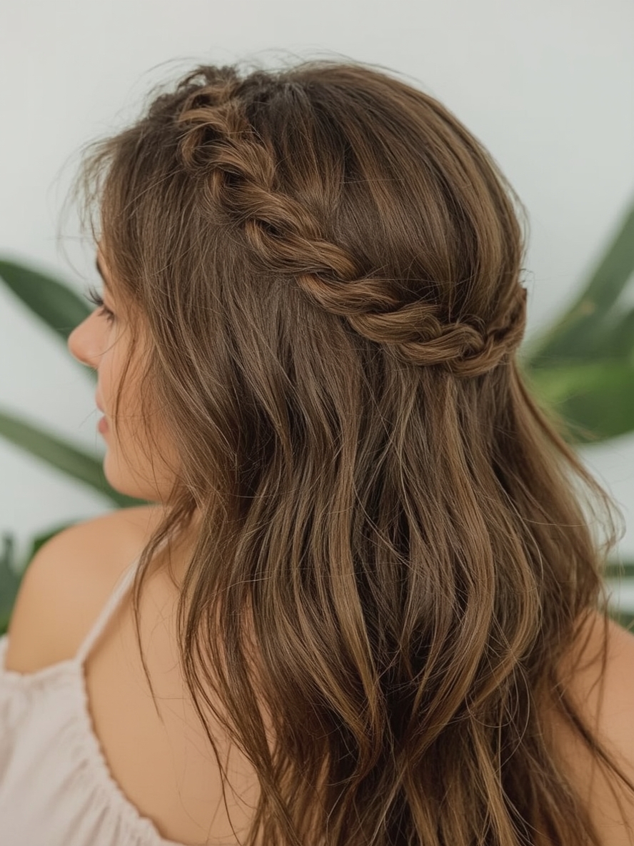 Easy Summer Hairstyle: Messy Bun with a Twist