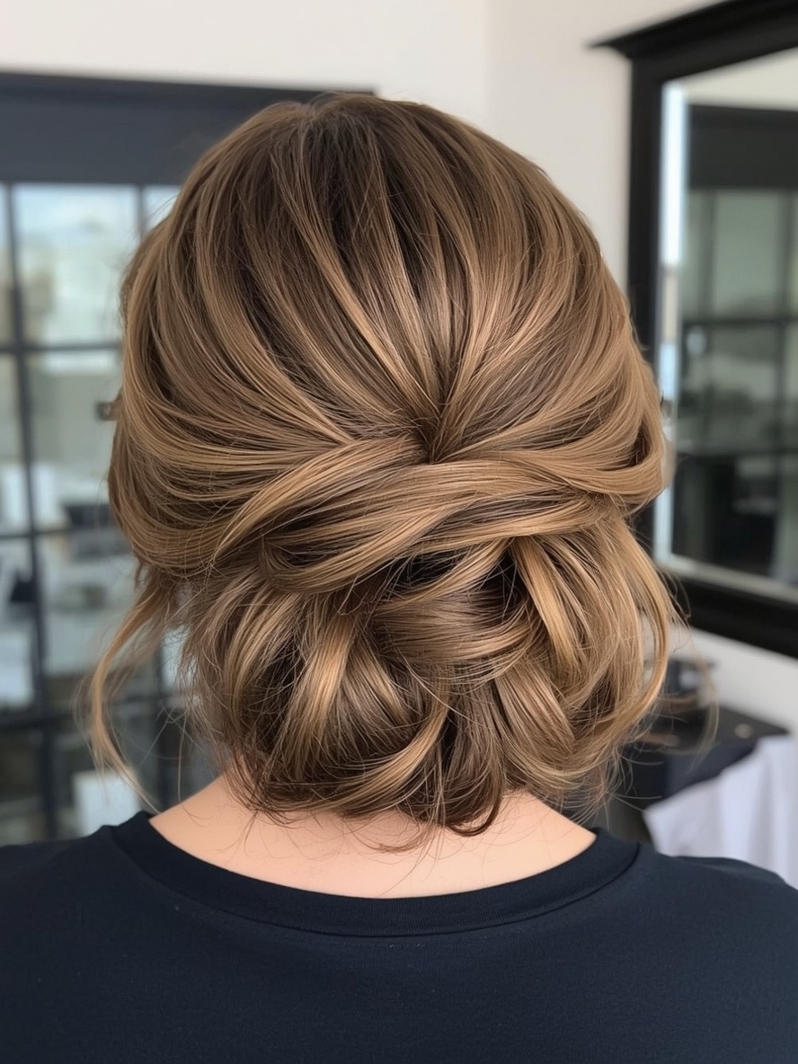 Soft Honey Brown Balayage Waves